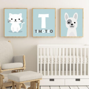 Gato, Letra y Bulldog Francés CUA14