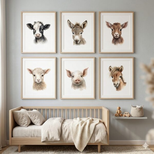 Cuadros de animales de la granja