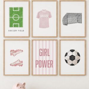 Set de cuadros infantiles Fútbol girl power - Indokids Uruguay
