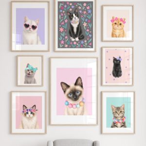 Set de cuadros infantiles Galería de gatitos - Indokids Uruguay