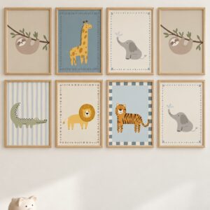 Cuadros infantiles personalizados en un dormitorio