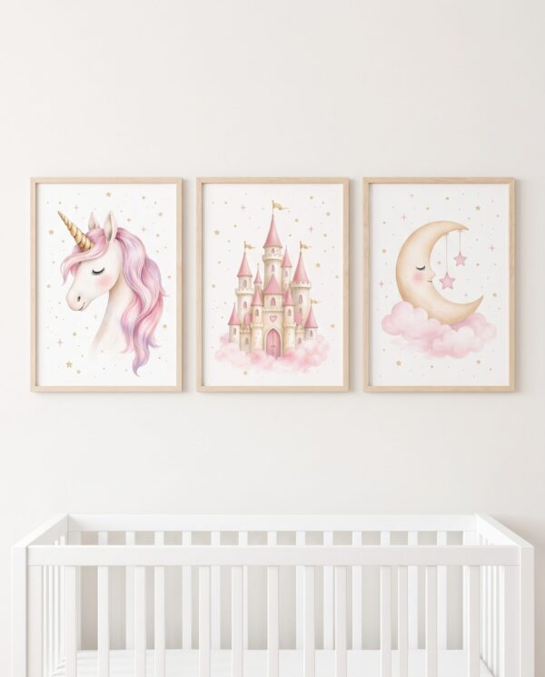 Unicornio y castillo